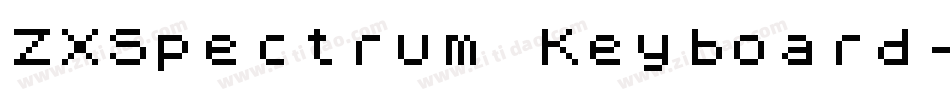 ZXSpectrum Keyboard字体转换